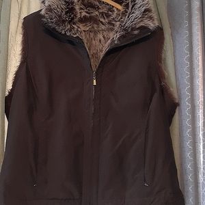 Girls Faded Glory reversable vest Sz XL